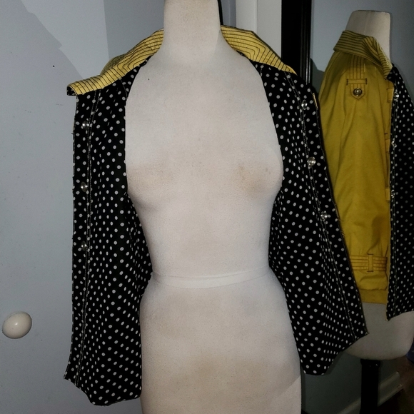 VNTG ALICE&OLIVIA REVERSIBLE COTTON JACKET SIZE LARGE SO CUTE & FEMININE - Picture 3 of 9